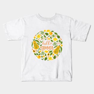 tropical fruits Kids T-Shirt